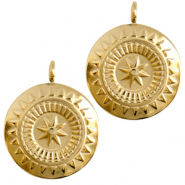 Anhänger aus Stainless Steel - Rostfreiem Stahl Star Gold