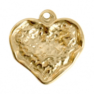 Anhänger aus Stainless Steel - Rostfreiem Stahl Heart Gold