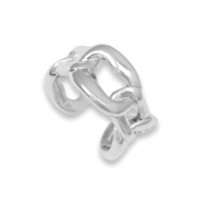 TQ Metall Brass Ear Cuff Silber