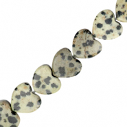 Perlen Naturstein Heart Greige