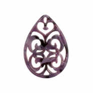 Anhänger aus Resin Barock Tropfen Purple