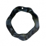 Anhänger aus Resin asymmetrisch Black
