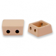 Tile bead Viereck Dusty rose