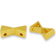 Tile bead Sanduhr Gold