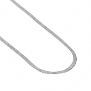 Stainless Steel - Rostfrei Stahl Kette Schlangenkette Silber
