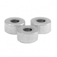 Perlen aus Stainless Steel - Rostfreiem Stahl Disc 4mm Silber