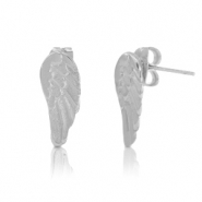 Zubeh&ouml;r Metall DQ Ohrstecker Wings Antik silber (Nickelfrei)