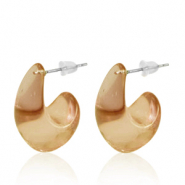 Musthave Ohrringe Creolen Tan brown