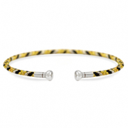 C.U.S&reg; Armreif Yellow-black-silver