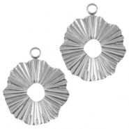 Anhänger aus Stainless Steel - Rostfreiem Stahl 17mm Silber