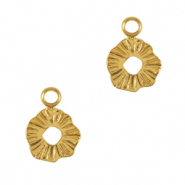 Anhänger aus Stainless Steel - Rostfreiem Stahl 8mm Gold