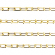 Zubehör Metall DQ Gliederkette 6mm Gold (Nickelfrei)