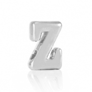 Perle Buchstabe Metall DQ Z Antik silber (Nickelfrei)