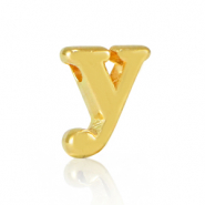 Perle Buchstabe Metall DQ Y Gold (Nickelfrei)