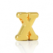 Perle Buchstabe Metall DQ X Gold (Nickelfrei)