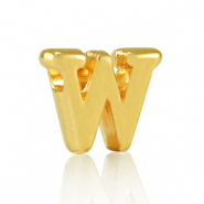 Perle Buchstabe Metall DQ W Gold (Nickelfrei)
