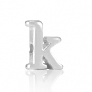 Perle Buchstabe Metall DQ K Antik silber (Nickelfrei)
