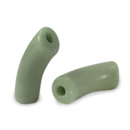Perlen aus Acryl Tube Vintage olive green