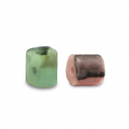 Disc Natursteinperlen Marmor 3x2mm Marble mint green
