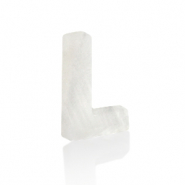 Anh&auml;nger Muschel S&uuml;&szlig;wasserperlmutt Buchstaben L White (Naturliche Farbe Muschel)