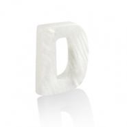Anh&auml;nger Muschel S&uuml;&szlig;wasserperlmutt Buchstaben D White (Naturliche Farbe Muschel)