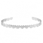 Stainless Steel - Rostfrei Stahl Armb&auml;nder heart Silver