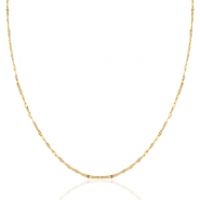 Stainless Steel - Rostfrei Stahl Kette Latte beige-gold