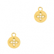 Anh&auml;nger aus Stainless Steel - Rostfreiem Stahl Flower Gold