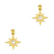 Anh&auml;nger aus Stainless Steel - Rostfreiem Stahl Star Gold