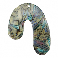 Anh&auml;nger aus Resin im Organicdesign Multicolor marble