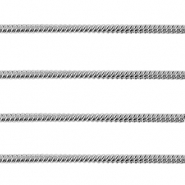 Zubehör aus Stainless Steel - Rostfreiem Stahl Gliederkette Schlangen 1.6mm Silber