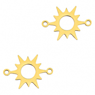 Anh&auml;nger aus Stainless Steel - Rostfreiem Stahl Zwischenst&uuml;ck Sun Gold