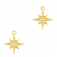 Anh&auml;nger aus Stainless Steel - Rostfreiem Stahl Star Gold