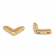 Tile bead Arrow Gold