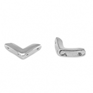 Tile bead Arrow Silver
