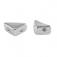 Tile bead Triangle Silver