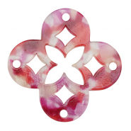 Anhänger aus Resin Mosaik Multicolor pink