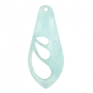 Anhänger aus Resin Flügel Sky blue