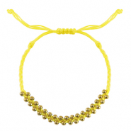 Armband Rostfrei Stahl Perlen Yellow-gold