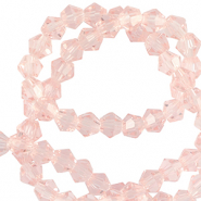 Facetten top Glas perlen Bicone 4mm Azalea pink