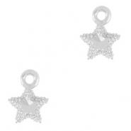 TQ Metall Brass Anh&auml;nger Star Silver