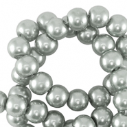 Glaswachs Perlen 4mm Silver