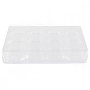 Schmuck Display Aufbewahrungsboxen mit 12 schmuck Beh&auml;lter Transparent