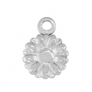 Anh&auml;nger aus Stainless Steel - Rostfreiem Stahl flower Silver