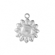Anh&auml;nger aus Stainless Steel - Rostfreiem Stahl flower Silver