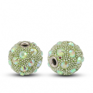 Perlen Bohemian Gr&uuml;n-strass