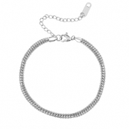 Stainless Steel - Rostfrei Stahl Armb&auml;nder Silver