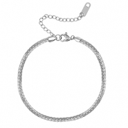 Stainless Steel - Rostfrei Stahl Armb&auml;nder Silver