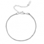 Stainless Steel - Rostfrei Stahl Armb&auml;nder Silver