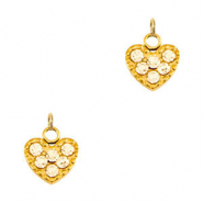 Anh&auml;nger aus Stainless Steel - Rostfreiem Stahl Heart Gold